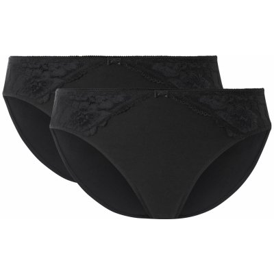 esmara Dámské kalhotky s krajkou, 2 kusy černá – Hledejceny.cz
