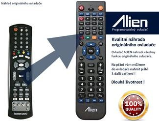 Dálkový ovladač Alien Homecast HS2100CI USB