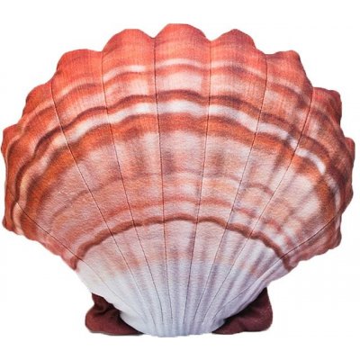 Gaby Polštář Mušle hřebenatka oranžová 45 cm – Zboží Dáma