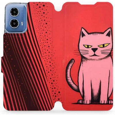 Mobiwear Knížkové Motorola Moto G34 5G VP54S Kocourek – Zboží Mobilmania