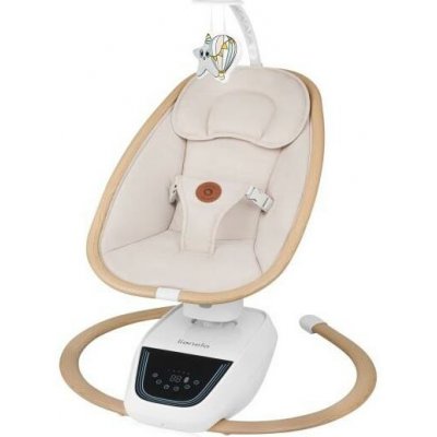 Lionelo dětské houpátko s melodií OLIVIA Beige Natural – Sleviste.cz