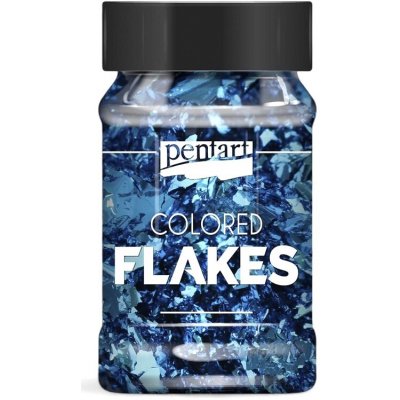 Pentart Barevné fóliové vločky PENTART 100 ml MODRÁ – Sleviste.cz