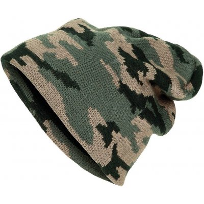 Beanie pletená čepice extra dlouhá woodland – Hledejceny.cz
