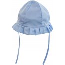 kojenecký modrý plátěný klobouček