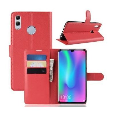 Pouzdro Litch PU kožené peněženkové Honor 10 Lite a Huawei P Smart 2019 - červené – Zboží Mobilmania