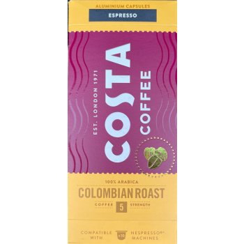 Costa Coffee Colombia Roast pody kávové kapsle pro Nespresso 10 ks