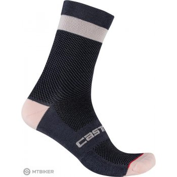 Castelli dámské zimní ponožky Alpha W 15 Sock Dark Steel Blue/Soft Pink