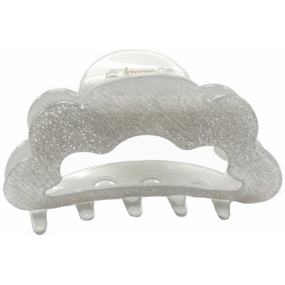 Třpytivý skřipec na vlasy Barva: černá – Zboží Dáma