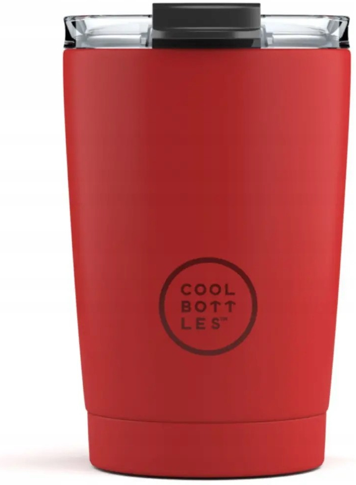 Cool Bottles Nerezový termohrnek Vivid Red 330 ml