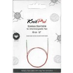 KnitPro Nerezové bezpamětové lanko purple 40 Cm – Sleviste.cz