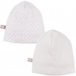 Eevi bavlněná čepice bílá/šedá – Zboží Mobilmania