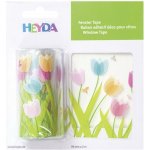 Heyda Okenní páska 7,6 cm x 2 m folie tulipány – Zboží Dáma