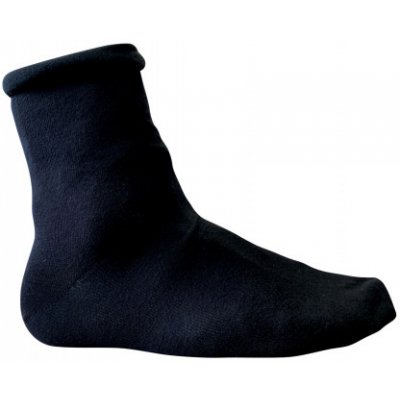Ovecha ponožky pro osoby s objemnýma nohama bez lemu černé