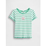 GAP Baby žebrované tričko s logem Zelená – Zboží Dáma