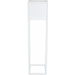 HowHomely KOVOVÝ květináč se stojanem PLAIN 90 x 24 cm BÍLÁ – Sleviste.cz