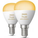 Philips SADA 2x LED Stmívatelná žárovka Hue WHITE AMBIANCE P45 E14/5,1W/230V P5748 – Zboží Mobilmania