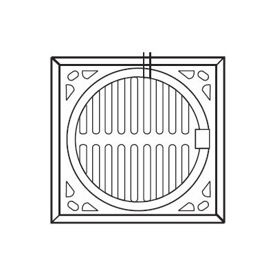 Pipelife Poklop šachty, mříž litinová A15, 1,5 t, 370 x 370 mm s teleskopem 315 x 500 mm (pro DN315 a DN400, bez manžety) 3295136823 – Sleviste.cz