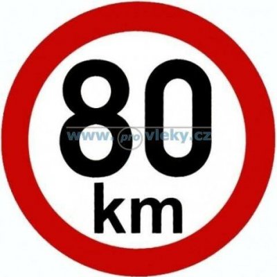 Tanatech Samolepka rychlost 80 km/hod 15cm – Sleviste.cz