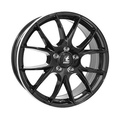 IT WHEELS 2 KIRA 7.5x18 4x108 ET30 black polished rim | Zboží Auto