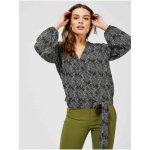 Moodo ámská blůza s drobným vzorem a mašlí – Zboží Mobilmania