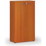 Primo Kancelářská skříň s dveřmi WOOD, 1434 x 800 x 420 mm, třešeň – Hledejceny.cz
