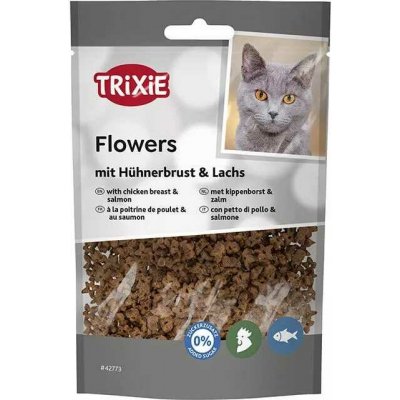 Trixie Flowers s kuřecími prsy a losose 50 g – Sleviste.cz