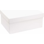 Dárková krabice s víkem 350x250x200/40 mm, bílá – Zboží Mobilmania