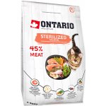 Ontario Cat Sterilised Salmon 6,5 kg – Zboží Mobilmania