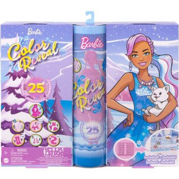 Mattel Adventní kalendář Barbie Color Reveal HJD60 mHJD60