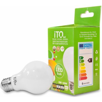 Itoled LED žárovka klasická E27 6W 500lm teplá neutrálna bílá