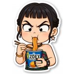 K-Pop Demon Hunters Samolepka Zoey Ramen – Zboží Živě