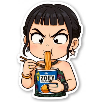 K-Pop Demon Hunters Samolepka Zoey Ramen – Zboží Živě