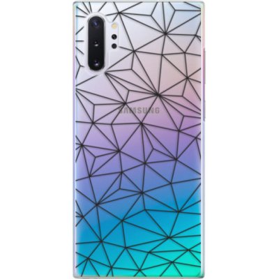 Pouzdro iSaprio Abstract Triangles 03 black Samsung Galaxy Note10 Plus – Hledejceny.cz