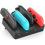 iPega SW2081 Nabíjecí Stanice JoyCon Ovladače Nintendo Switch 1, 2 Black – Zboží Živě