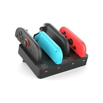 iPega SW2081 Nabíjecí Stanice JoyCon Ovladače Nintendo Switch 1, 2 Black – Zboží Živě