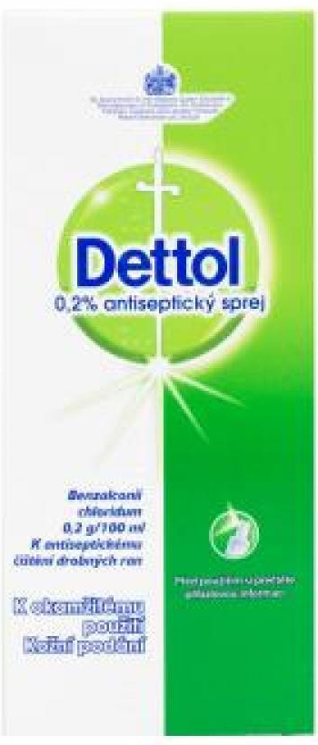 Dettol 0.2% antiseptický sprej drm.spr.sol.1 x 100 ml od 131 Kč - Heureka.cz