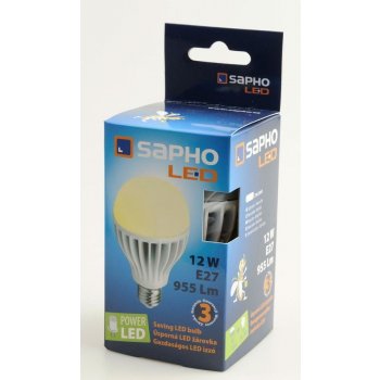 Sapho LED žárovka 12W E27 230V Teplá bílá 955lm