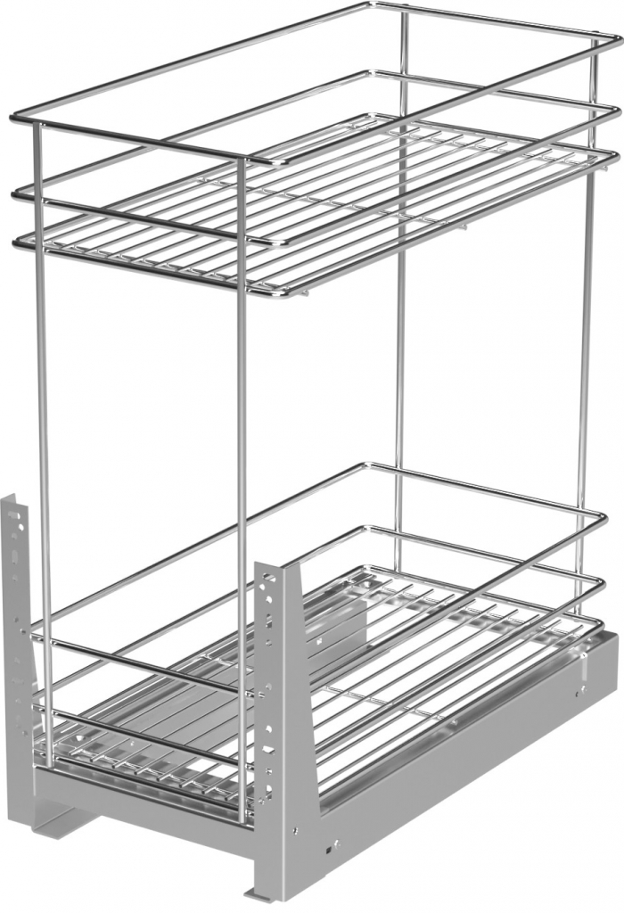 Nomet Výsuvný drátěný koš S 2 košíky 15-60 x 20 cm stříbrný od 999 Kč -  Heureka.cz