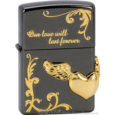 Zippo benzínový WING HEART TYPE 28185