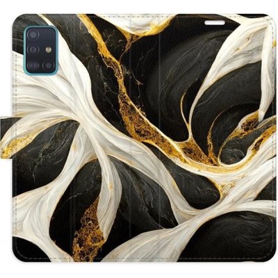 Pouzdro iSaprio flip BlackGold Marble Samsung Galaxy A51