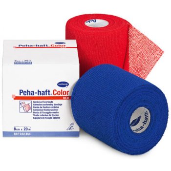 Peha-Haft Color Obinadlo elastické fixační kohezivní, 6cm x 20m, červené