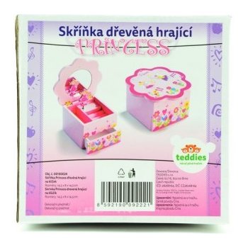 Teddies Šperkovnice Princess hrající květina