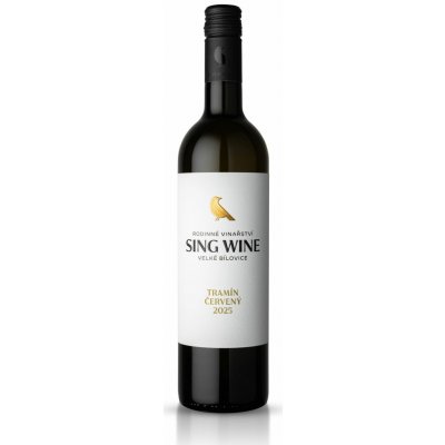 Sing Wine Tramín červený pozdní sběr 2025 12% 0,75 l (holá láhev) – Hledejceny.cz