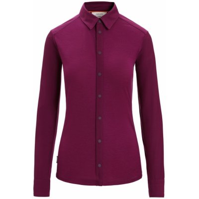 Iceabreaker dámská merino košile dlouhý rukáv Wmns Hike LS Top Go Berry – Zboží Dáma