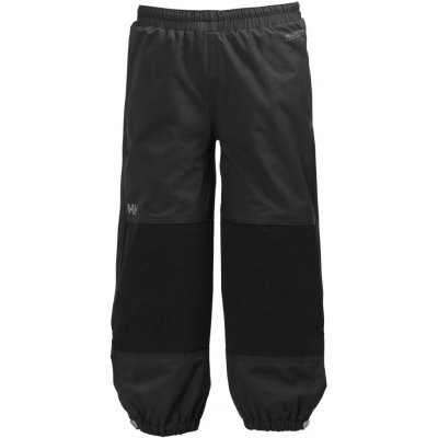 Helly Hansen K Shelter dětské nepromokavé kalhoty ebony – Zboží Mobilmania
