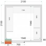 TEFCOLD CR 210x210x220 izolace 80 mm – Sleviste.cz