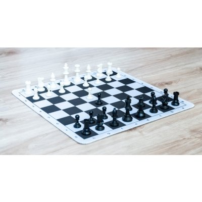 Šachová souprava Staunton MousePad, černá – Zboží Dáma