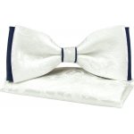 Quentino pánský s jemným vzorem včetně kapesníčku PMKVTB tllumeně bílý – Zboží Dáma