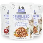 Brit Care Cat Sterilized Fillets in Jelly Hearty Duck & Tender Turkey 85 g – Sleviste.cz