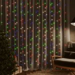 vidaXL Světelný závěs 3 x 3 m 300 LED diod světlo 8 funkcí Vícebarevný – Hledejceny.cz